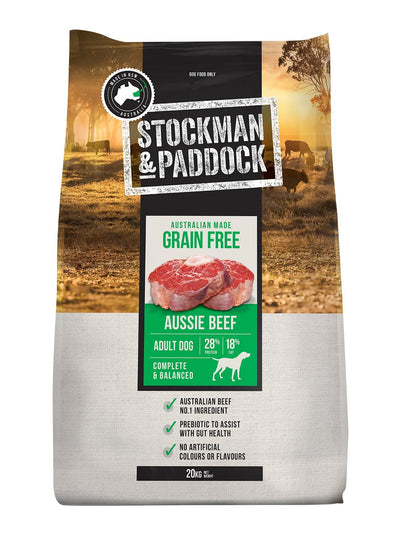 Stockman & Paddock Grain Free Dog Dry Dog Food 20kg - Just For Pets Australia