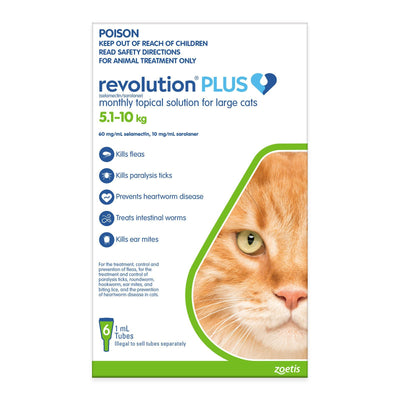 Revolution PLUS for Large Cats over 5kg - Just For Pets Australia