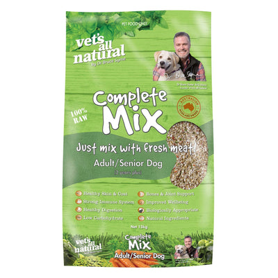 Vets All Natural Complete Mix Adult/Senior Raw Dog Food - Just For Pets Australia