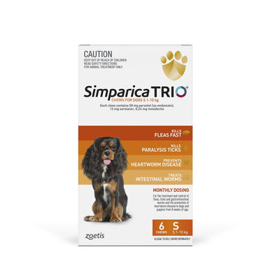 Simparica Trio 5.1 kg - 10kg - Just For Pets Australia
