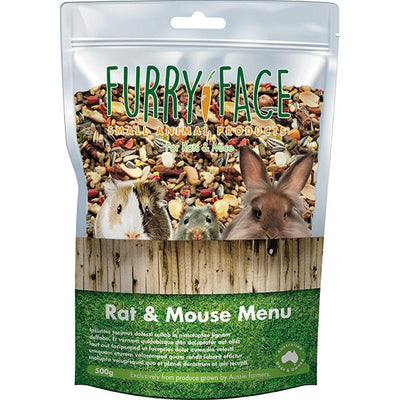 Furry Face Small Animal Rat & Mouse Menu 500g - Just For Pets Australia