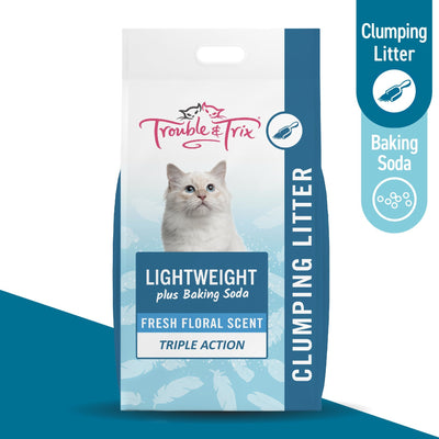 Trouble & Trix Lightweight Fresh Floral Scoopable Cat Litter - Just For Pets Australia