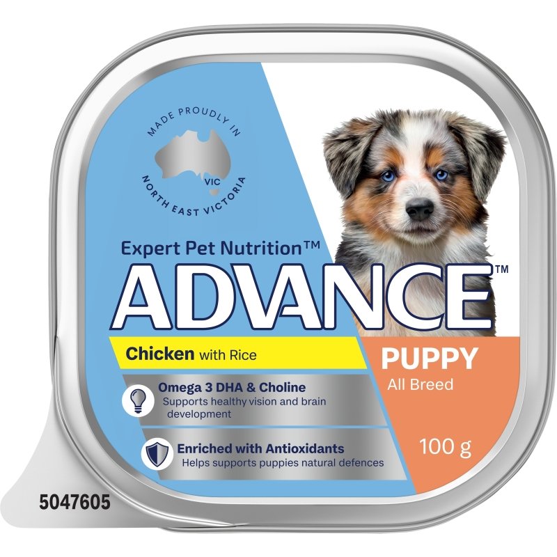 ADVANCE Puppy Chicken with Rice 12x100g