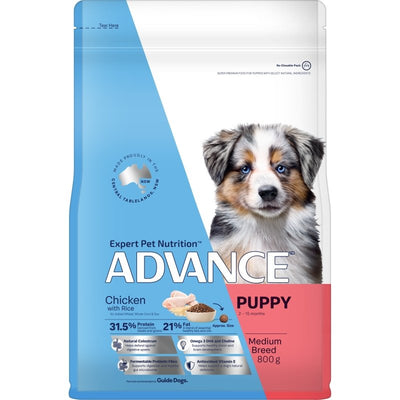 ADVANCE Puppy Medium Breed Chicken with Rice 800g - Just For Pets Australia