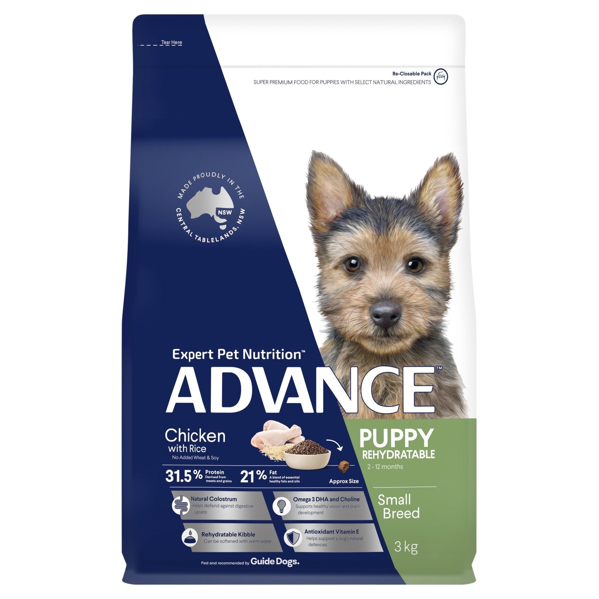 ADVANCE Small Puppy Dry Dog Food Chicken with Rice