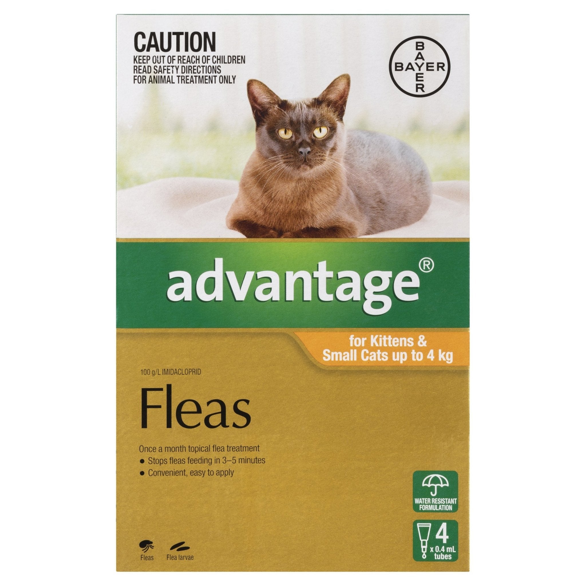 Advantage Fleas For Kittens & Small Cats Up To 4kg
