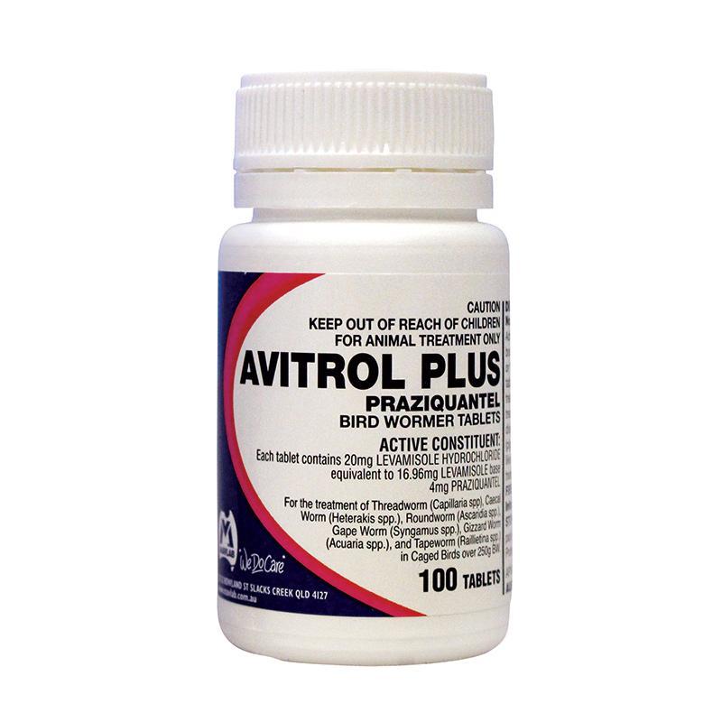 Avitrol Plus Bird Wormer Tablets (100)