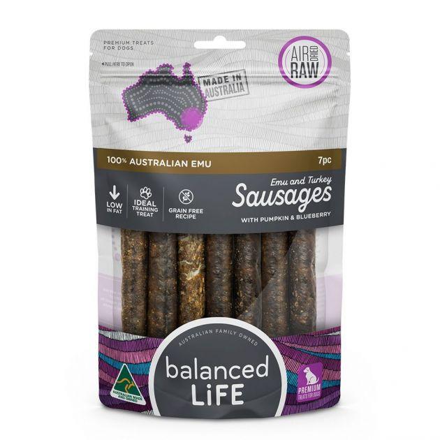 Balanced Life Emu Sausage Dog Treat 7 Pack