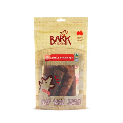 Bark and Beyond BULLY STICKS 5PC - Just For Pets Australia