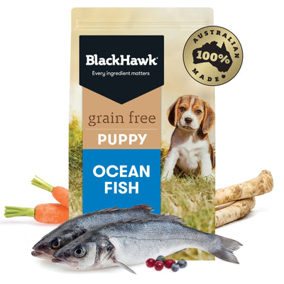 Black Hawk Grain Free Puppy Ocean Fish Dry Food - Just For Pets Australia