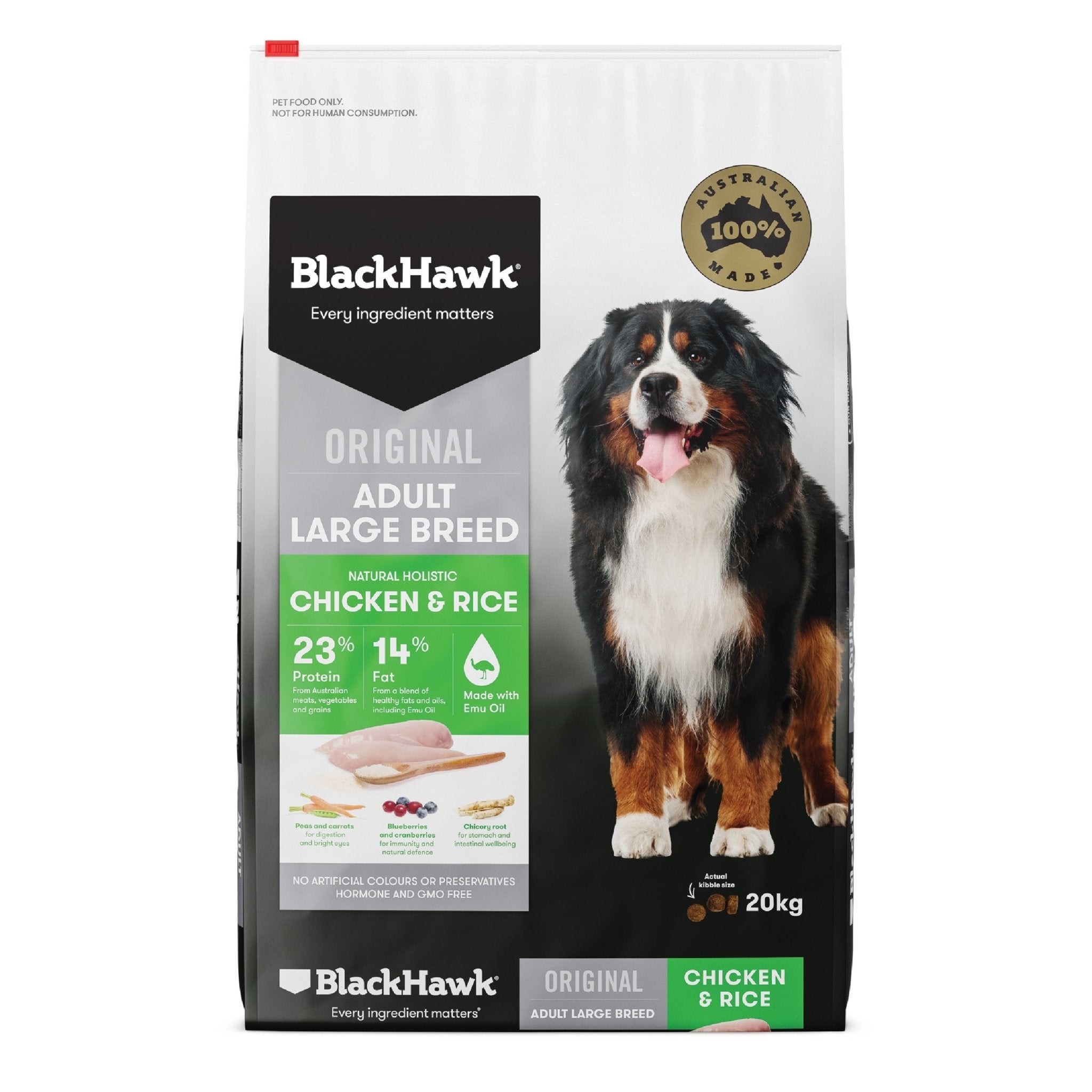 Black Hawk Original Large Breed Dog Lamb & Rice Dry Food 20kg