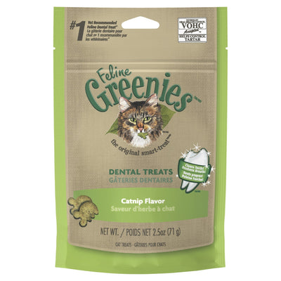 GREENIES™ Feline Dental Cat Treat Catnip Flavour 10x71g - Just For Pets Australia