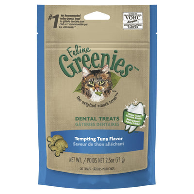 GREENIES™ Feline Dental Cat Treat Tempting Tuna Flavour 10x71g - Just For Pets Australia