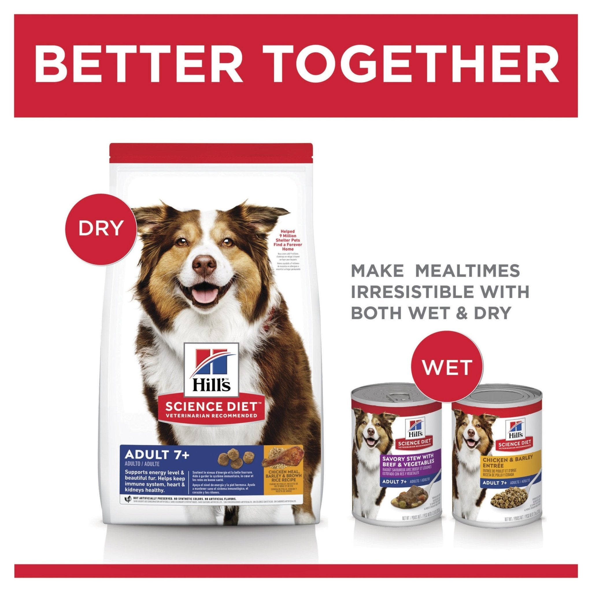 Hill's Science Diet Adult 7+ Senior Dry Dog Food