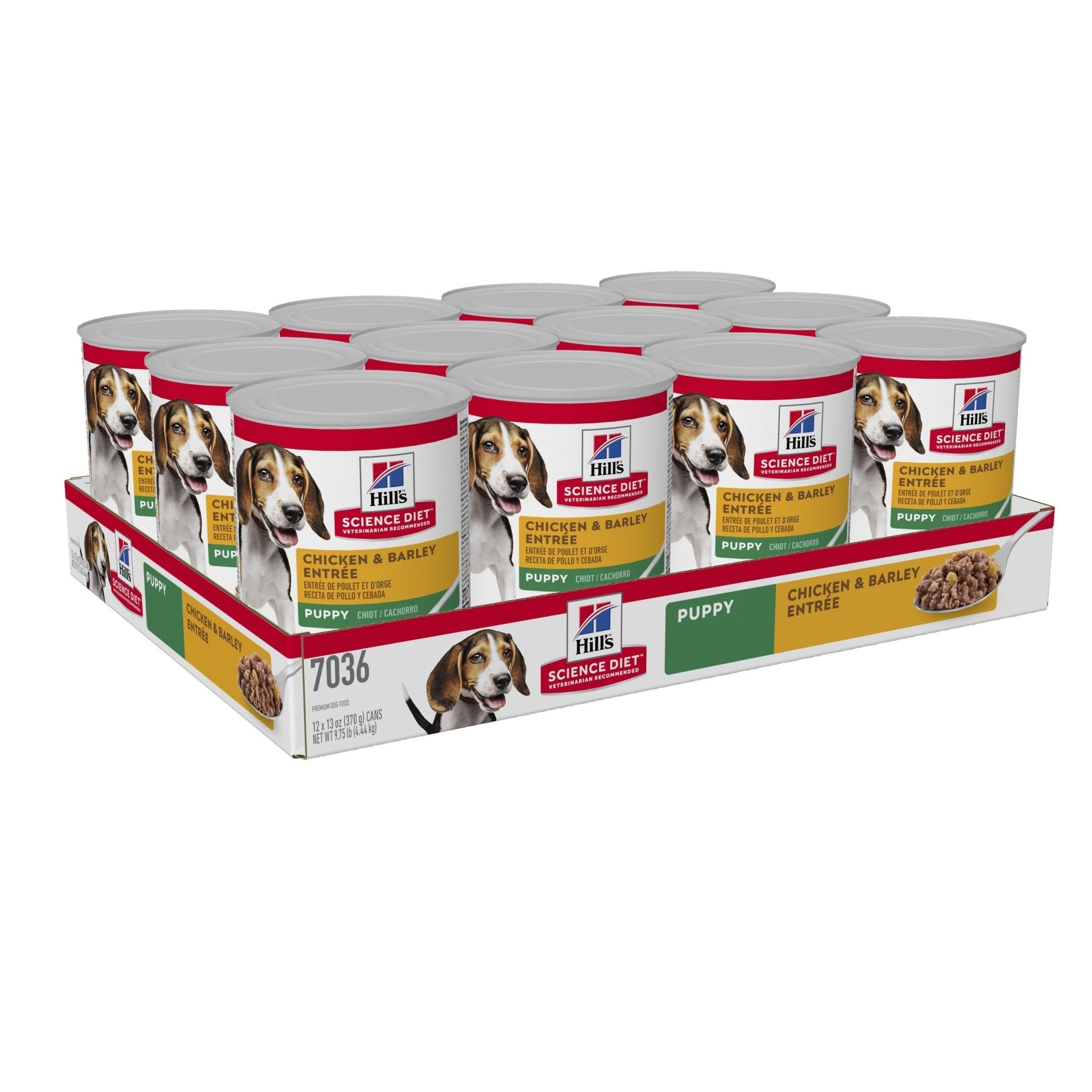 Hill's Science Diet Puppy Chicken & Barley Entrée Canned Dog Food, 370g, 12 Pack