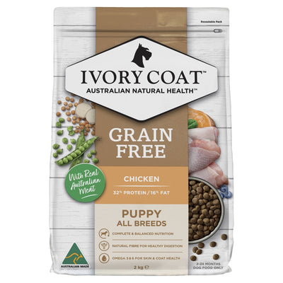 Ivory Coat Grain Free Puppy Chicken - Just For Pets Australia