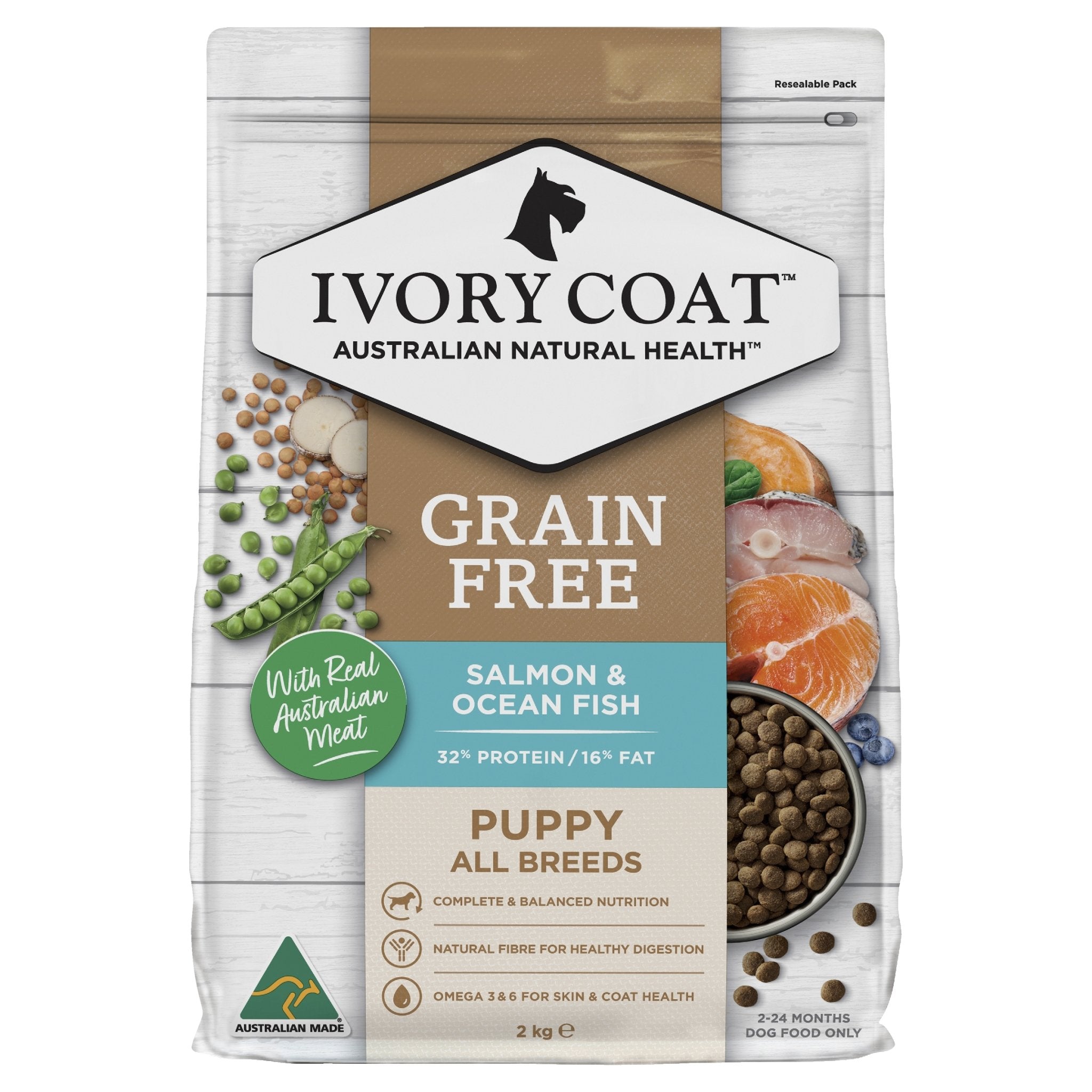 Ivory Coat Grain Free Puppy Salmon & Ocean Fish