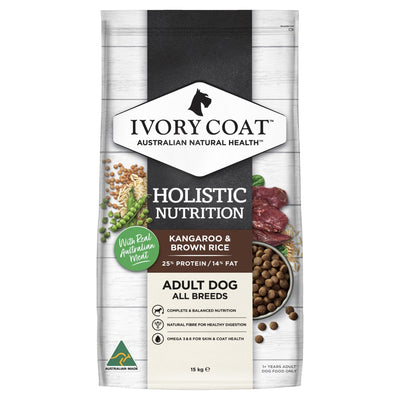 Ivory Coat Kangaroo & Brown Rice Dry Dog Food - Just For Pets Australia