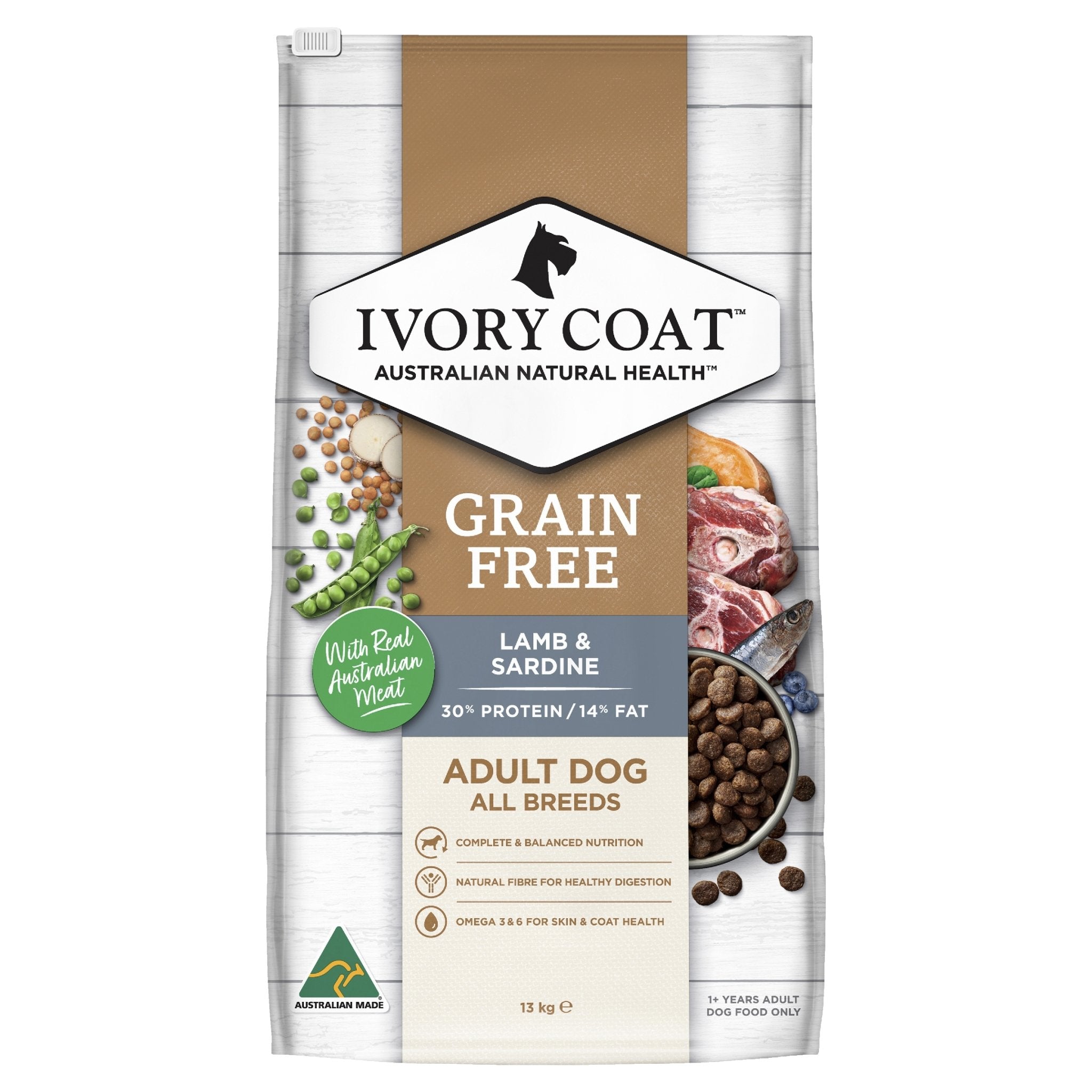 Ivory Coat Lamb & Sardine Grain Free Dry Dog Food