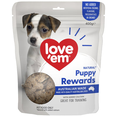 love'em Puppy Rewards Dog Treats 400g - Just For Pets Australia