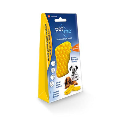 Pet + Me Brush Yellow - Just For Pets Australia