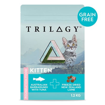 Trilogy™ Dry Kitten Food Barramundi & Tuna 1.2Kg - Just For Pets Australia