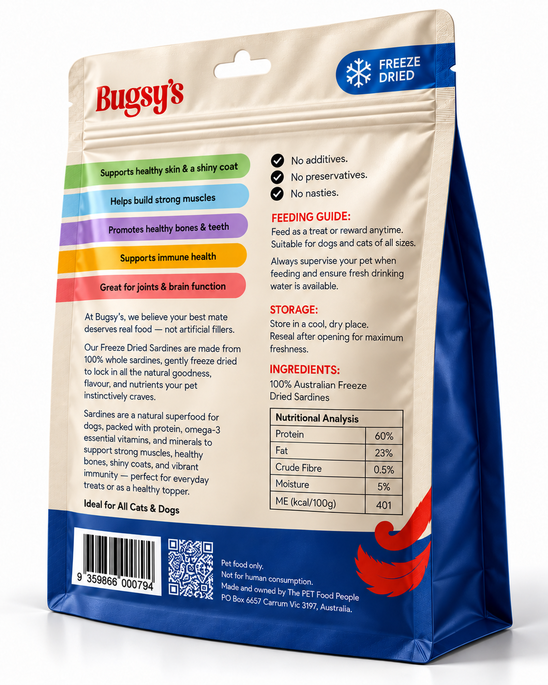 Bugsy's Freeze Dried Sardines