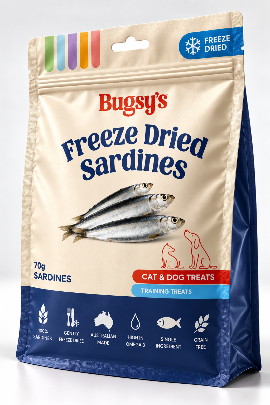Bugsy's Freeze Dried Sardines