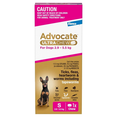 Advocate Ultra Chew 2.9kg - 5.5kg - Just For Pets Australia