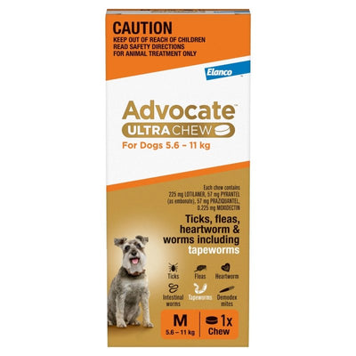 Advocate Ultra Chew 5.6kg - 11kg $41.59 ($51.99) + more up to 20% off Just For Pets sale