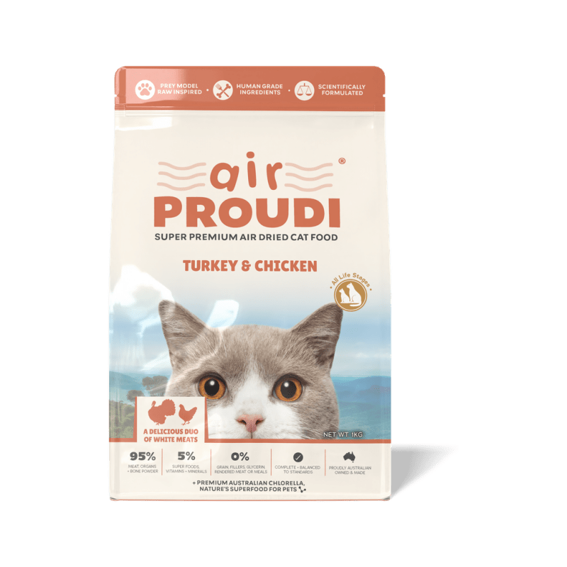 Air Proudi Turkey & Chicken Air Dried for Cats
