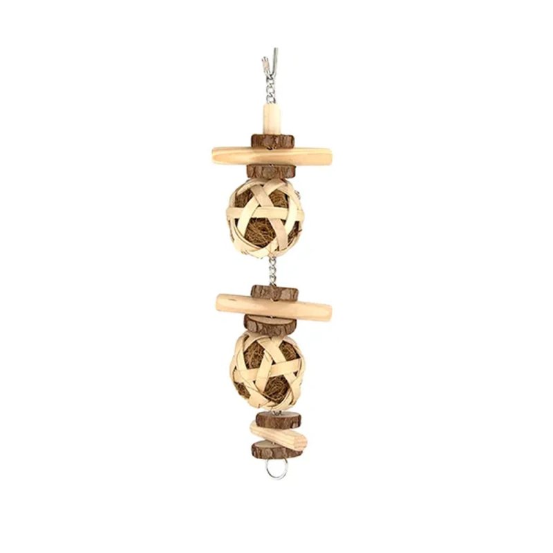 Bainbridge Bird Toy  Naturals  Ball Log Stacker