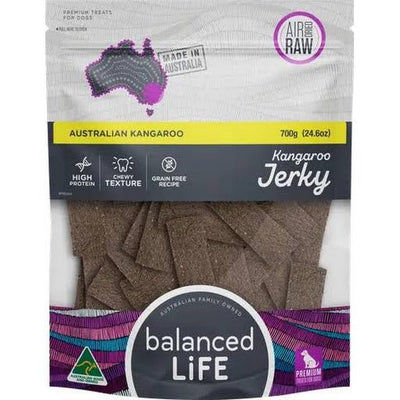 BALANCED LIFE Kangaroo Jerky 700g - Just For Pets Australia