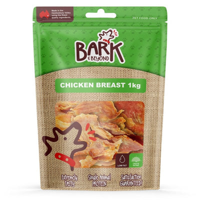 Bark and Beyond CHICKEN BREAST 1KG - Just For Pets Australia