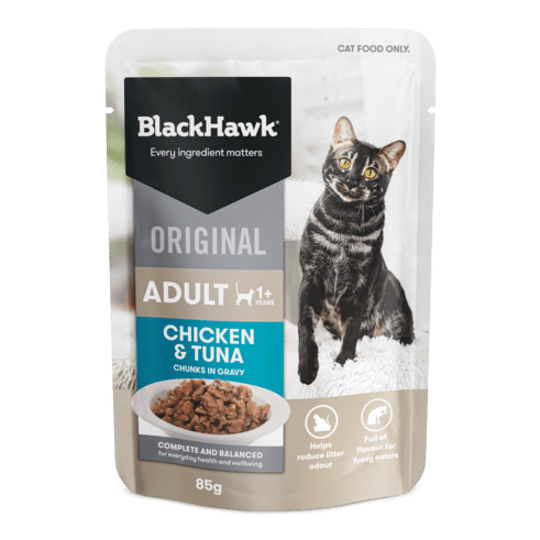 Black Hawk Original Cat Wet Food 85g x 12Pack Adult