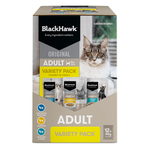 Black Hawk Original Cat Wet Food 85g x 12Pack Adult