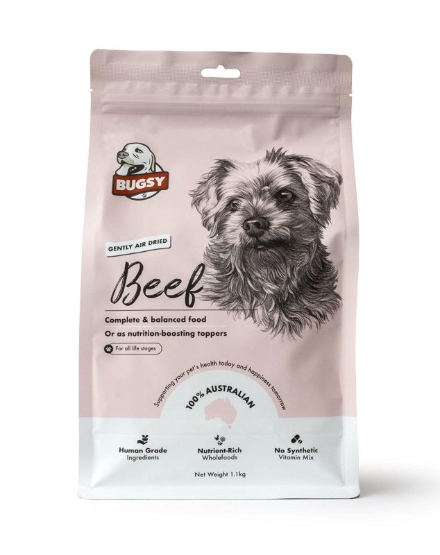 Bugsys Air-Dried Complete Diet For Dogs Beef