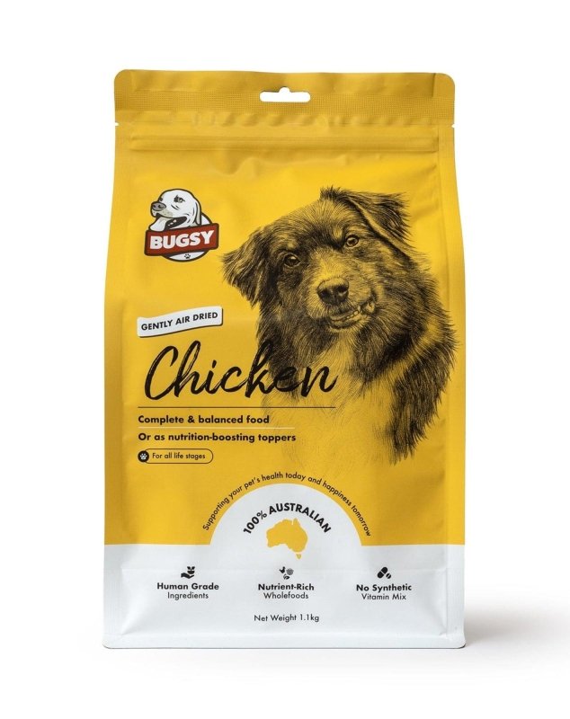 Bugsy's Air-Dried Complete Diet For Dogs Chicken