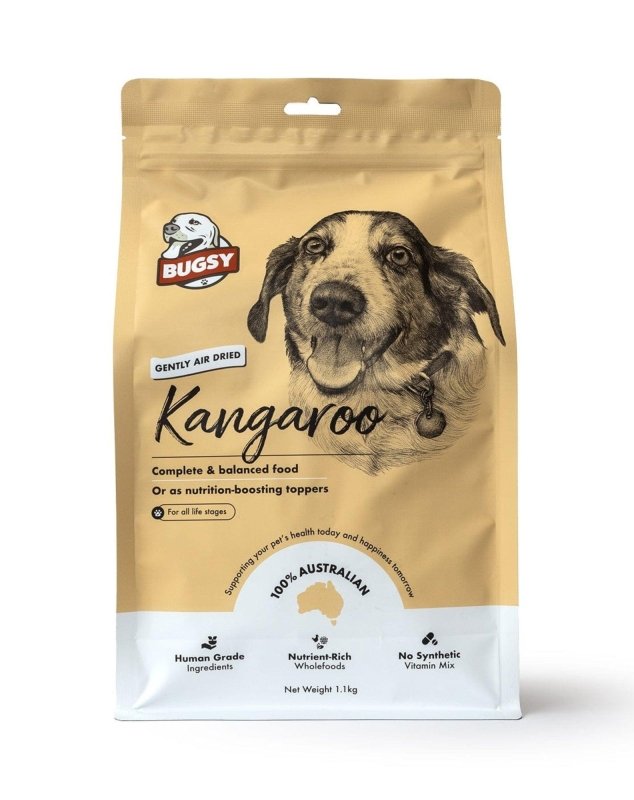 Bugsy's Air-Dried Complete Diet For Dogs Kangaroo