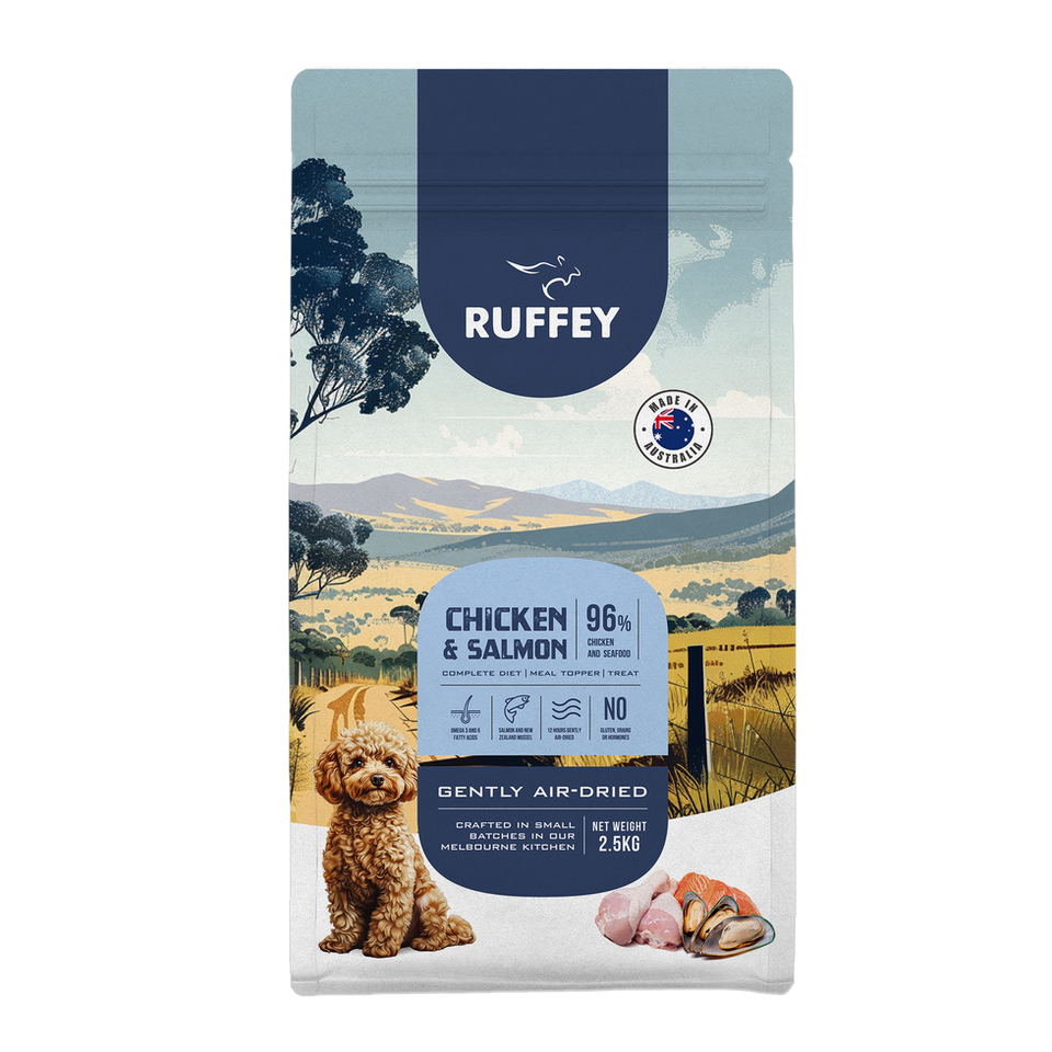 Ruffey Chicken & Salmon Air Dried Dog Food