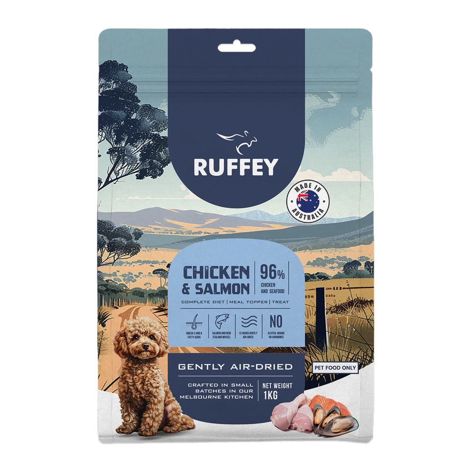 Ruffey Chicken & Salmon Air Dried Dog Food