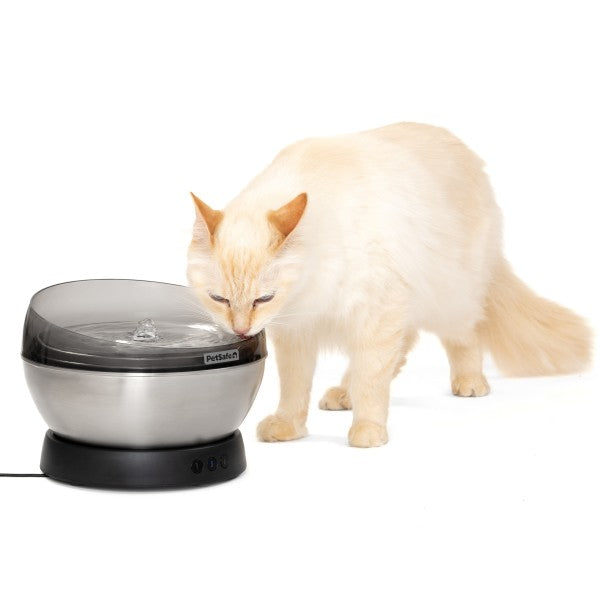 PetSafe HydroSphere 1.7L Stainless Steel Pet Fountain