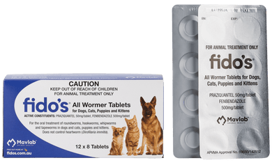 Fido's All Wormer Tab - 96 Tabs - Just For Pets Australia