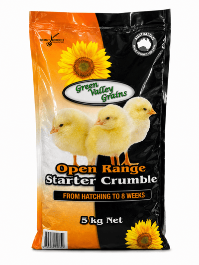 Green Valley Grains Pullet Starter Crumbles 5kg - Just For Pets Australia