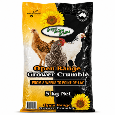 Green Valley Grower Crumbles 5kg - Just For Pets Australia