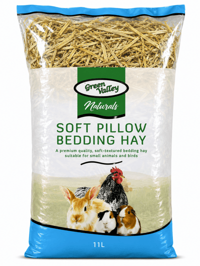 Green Valley Naturals Soft Pillow Bedding Hay 11Ltr - Just For Pets Australia
