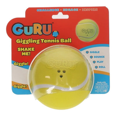 Guru Giggling Tennis Ball Large - Just For Pets Australia