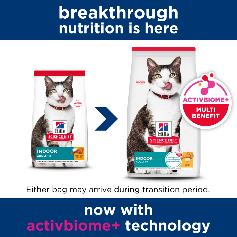 Hill's Science Diet Adult 11+ Indoor Dry Cat Food