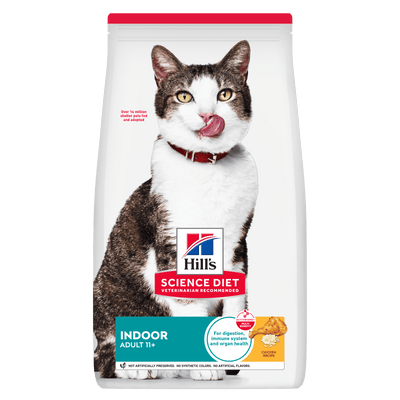 Hill's Science Diet Adult 11+ Indoor Dry Cat Food - Just For Pets Australia