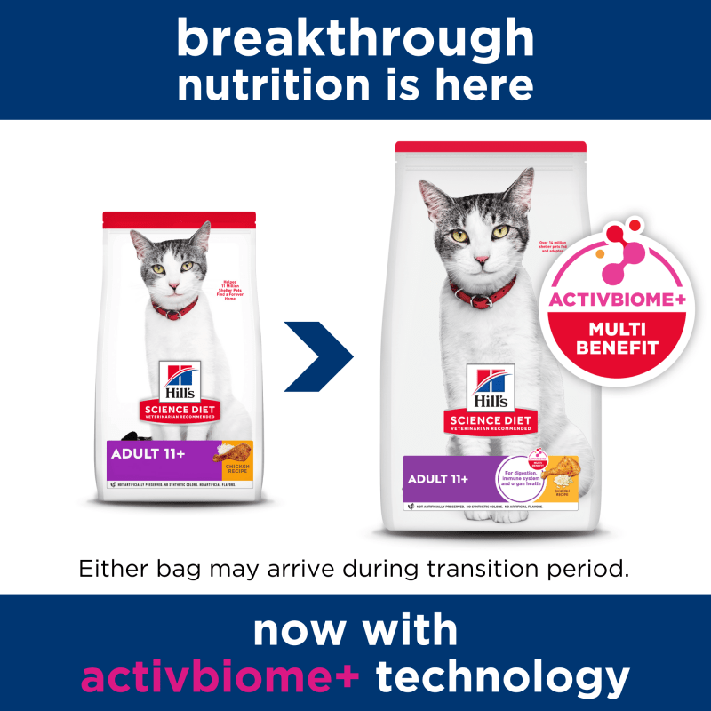 Hill's Science Diet Adult 11+ Senior Dry Cat Food